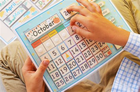 Montessori Calendar Kids Calendar Board Preschool Curriculum | Etsy