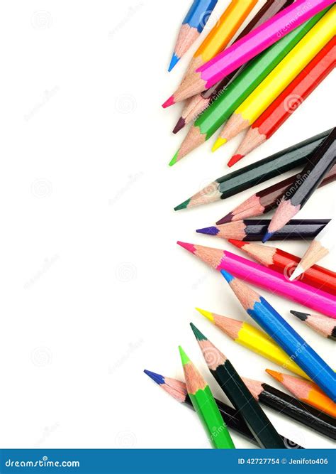 Pencil Crayon Border Royalty-Free Stock Photography | CartoonDealer.com #42598625