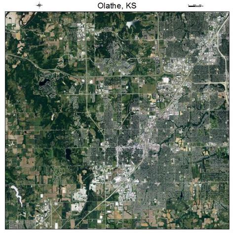 Aerial Photography Map of Olathe, KS Kansas