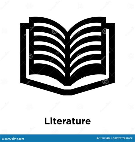 Literature Icon Vector Isolated on White Background, Logo Concept of Literature Sign on ...