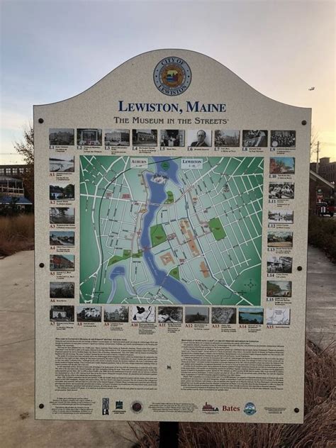 Lewiston, Maine Historical Marker