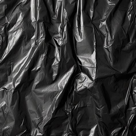 Premium AI Image | Wrinkled black plastic wrap texture background