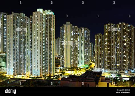 Hong Kong downtown at night Stock Photo - Alamy