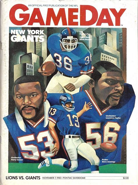 1983 Detroit Lions Game Publications - SportsPaper.info