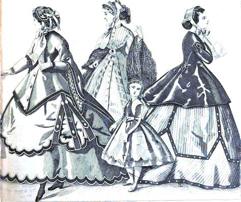 19th Century Historical Tidbits: 1866 Women's Fashions