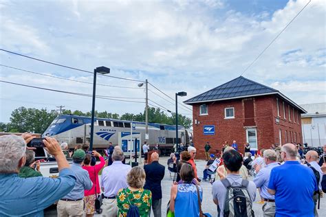 An emotional welcome back: What it was like on the first day of train service in Vermont since ...