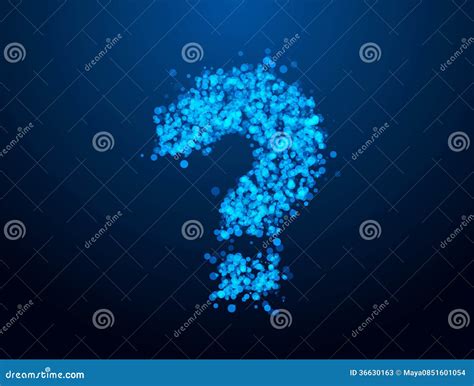 Blue question stock illustration. Illustration of design - 36630163