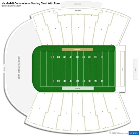 Vanderbilt Stadium Seating Chart - RateYourSeats.com