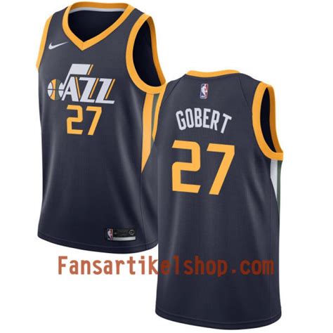 NBA Utah Jazz Trikot Rudy Gobert 27 Nike 2017-18 marineblau Swingman ...