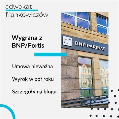 Umowa Fortis nieważna w pół roku! - Adwokat Frankowiczów