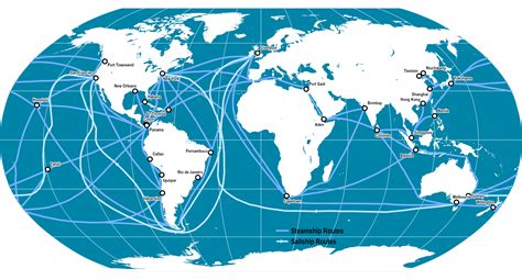 World Maritime Trade Routes, 1912 | The Geography of Transport Systems