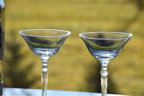 Vintage Cocktail - Martini Glasses Set of 4, Tall Vintage Martini Glasses, Mixologist Craft ...