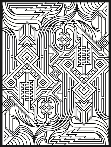 20+ Free Printable Art Deco Patterns Coloring Pages for Adults ...