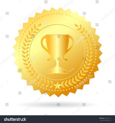 Champion Gold Medal Vector Illustration Stock Vector (Royalty Free) 158197112 | Shutterstock