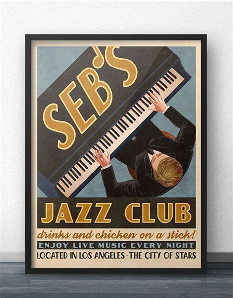 Seb's Jazz Club Retro Vintage Ad Poster | Etsy | Jazz club, Retro style posters, Vintage posters