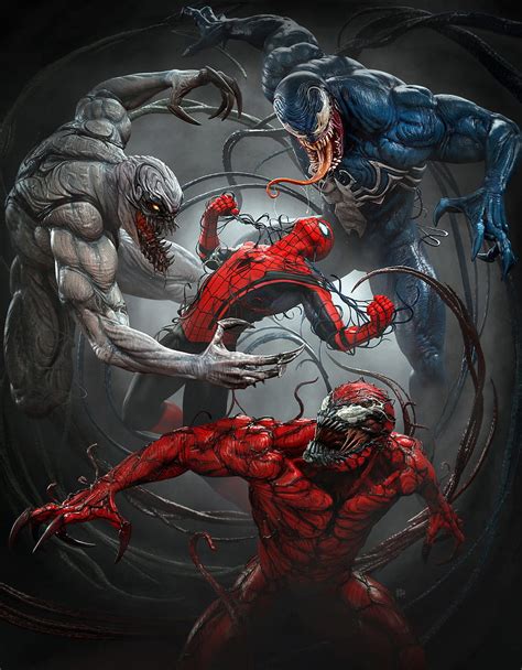 Venom Vs Carnage Vs Toxin Vs Anti Venom