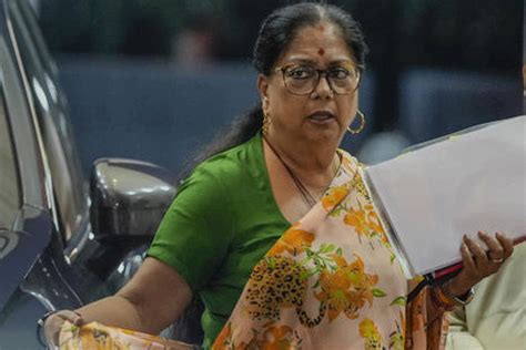 Vasundhara Raje Scindia | Rajasthan: BJP fields two-term chief minister ...