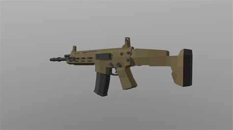 Low Poly Rifle Acr 6.8 MW3 (NOT RIGGED) - Download Free 3D model by ...