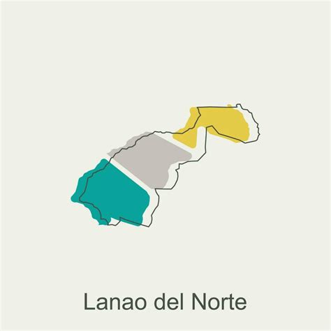 vector map of Lanao Del Norte modern outline, High detailed vector Philippines map illustration ...