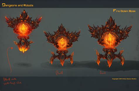 Fire Elemental Boss image - Dungeons & Robots - Indie DB