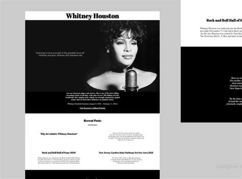 Tribute Page Concept Design by Angely Dy on Dribbble