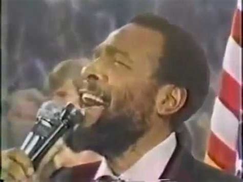 Marvin Gaye - LIVE American National Anthem 1979 - YouTube