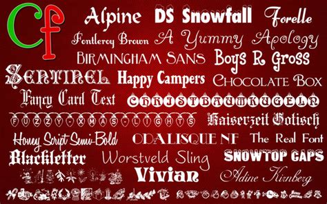 Free Fonts - Christmas Collection for Mac - Download