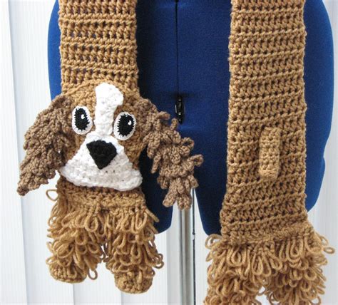 Crochet Pattern Cockerspaniel Dog Scarf Lps Spaniel