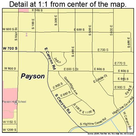 Payson Utah Street Map 4958730