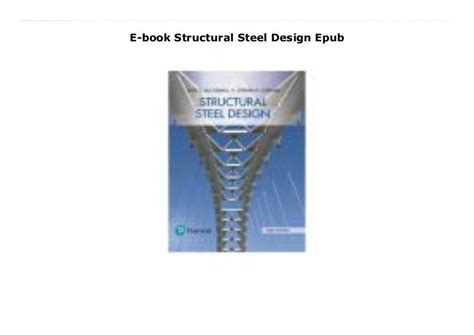 E-book Structural Steel Design Epub