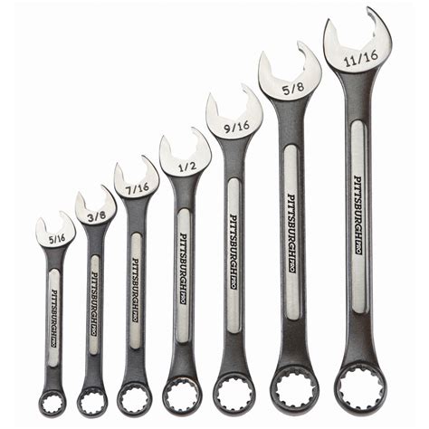 7 Pc SAE Universal Combination Wrench Set