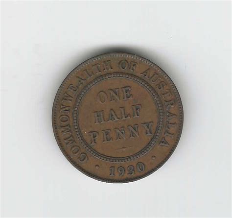 1930 Australian Half Penny – Coin.NZ New Zealand coins and online ...