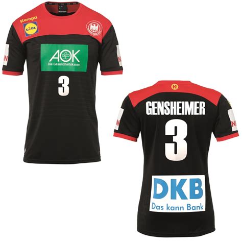 Kempa DHB Deutschland Handball Auswärts Trikot schwarz WM 2019 FanShop Deutschland