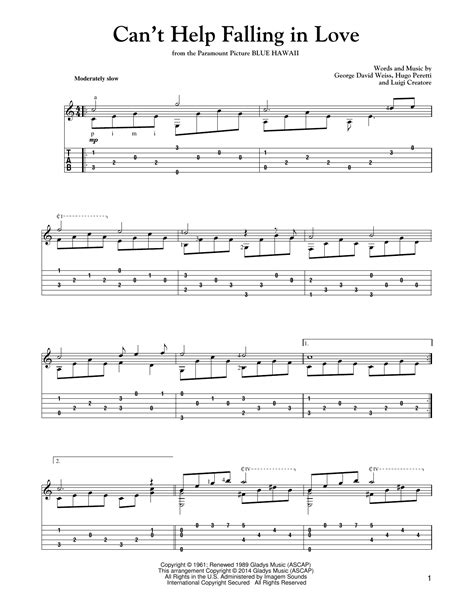 Can T Help Falling In Love Ukulele Tabs | Examples and Forms