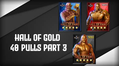 WWE Champions Hall of Gold 40 Pulls Part 3 - YouTube