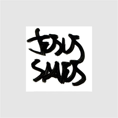 Sticker Museum — Jesus Saves - Label Tag