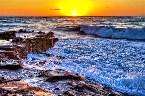 La Jolla Cove Sunset Photograph by John Hoffman - Pixels