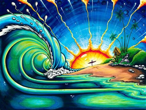 What is ‘surf art’? | Club of the Waves | Surf art painting, Surfboard ...