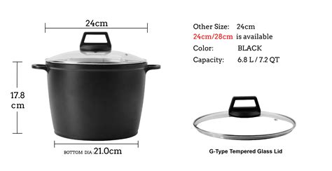 Standard Cooking Pot Sizes Large Hot Cooking Pot No Oil Pots Cookware ...