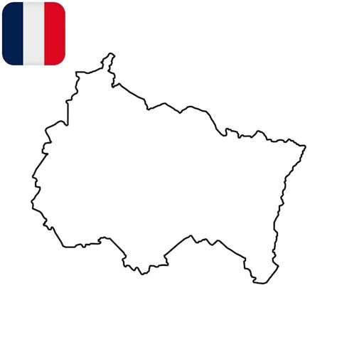 Premium Vector | Grand est map region of france vector illustration