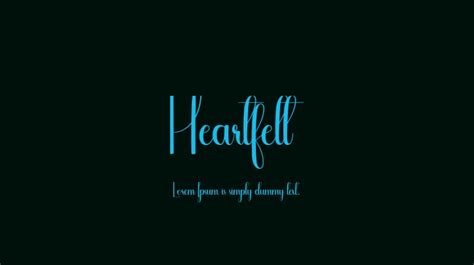 Heartfelt Font : Download Free for Desktop & Webfont