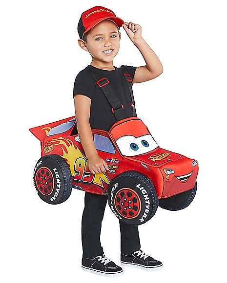 Toddler Lightning McQueen Ride-Along Costume - Cars - Spirithalloween.com