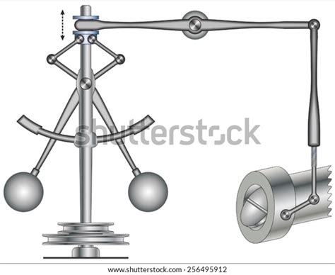 Centrifugal Governor Stock Vector (Royalty Free) 256495912