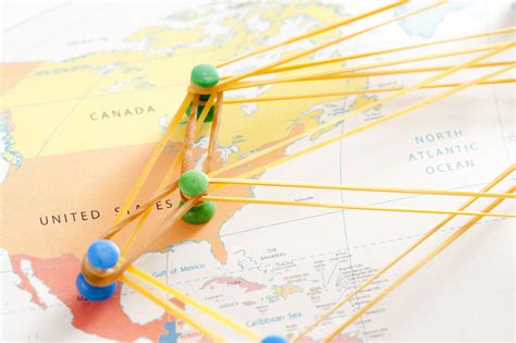 Free Image of North American Map with Pins | Freebie.Photography