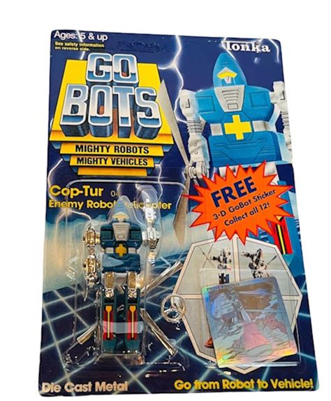 Go Bots Cop-tur Helicopter Gobots UNPUNCHED 1985 Vintage Transformer Action Figure Toy Moc ...