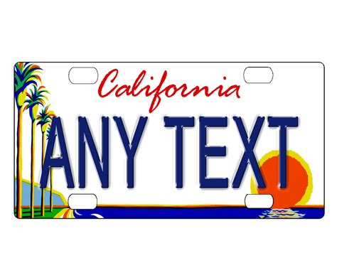 Custom personalized state license plate California 1994 | Etsy