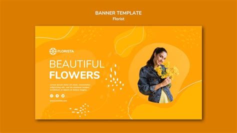 Free PSD | Florist concept banner design