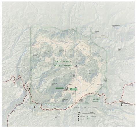 Valles Caldera National Preserve map by US National Park Service ...