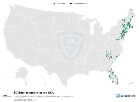 List of all TD Bank locations in the USA - ScrapeHero Data Store