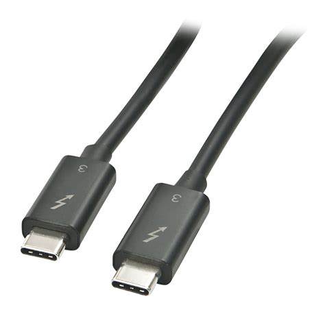 1m Thunderbolt 3 Cable, Black - from LINDY UK